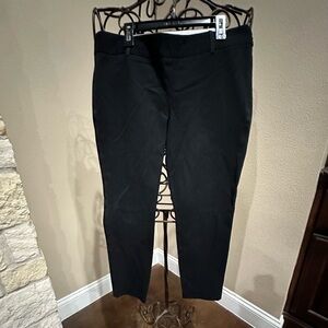 J Crew black Winnie pant in stretch cotton, size 8